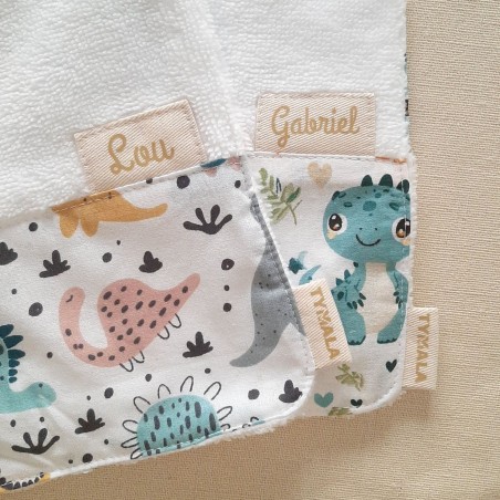 Bavoir enfant personnalisable – Fait main en France | Doux et pratique