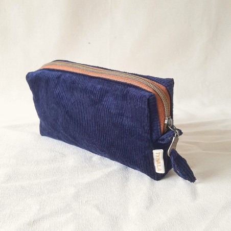 Trousse de toilette compacte personnalisable – Élégante et pratique | Fait main en France