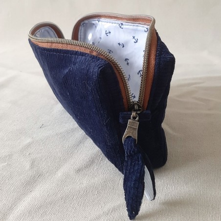 Trousse de toilette compacte personnalisable – Élégante et pratique | Fait main en France