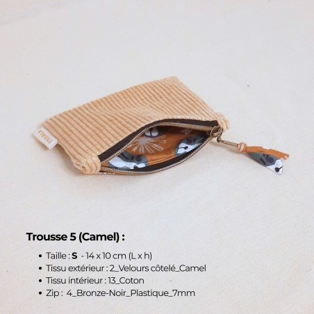 Petite pochette plate personnalisable – Fait main en France | Pratique et élégante