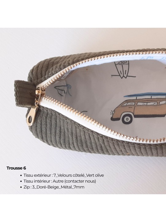 Trousse d’école personnalisable – Fait main en France | Pratique et élégante