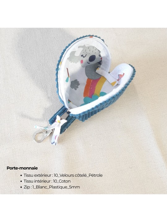 Porte-monnaie demi-lune personnalisable – Fait main en France | Chic et pratique