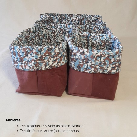 Panières personnalisables – Fait main en France | Organisation pratique et élégante