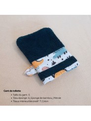 Gant de toilette personnalisable – Fait main en France | 3 tailles S, M, L