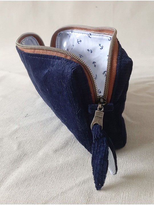 Trousse de toilette compacte personnalisable – Élégante et pratique | Fait main en France