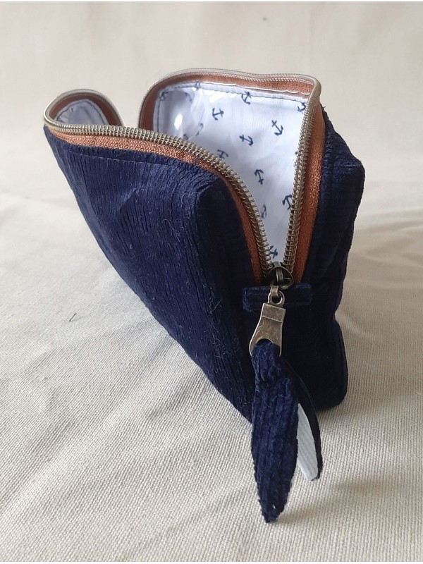 Trousse de toilette compacte personnalisable – Élégante et pratique | Fait main en France