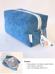 Trousse rectangulaire artisanale personnalisable – Élégante et pratique | Fait main en France