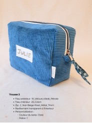 Trousse rectangulaire personnalisable – Fait main en France | Élégante, pratique et unique