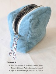 Trousse rectangulaire personnalisable – Fait main en France | Élégante, pratique et unique