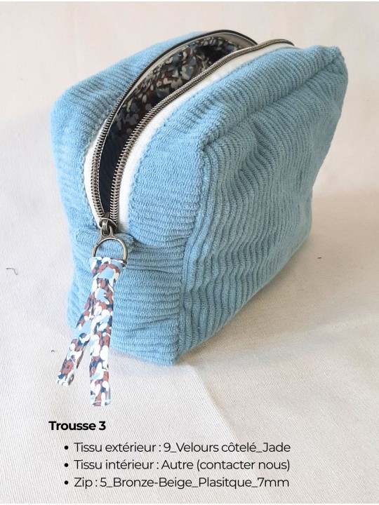 Trousse rectangulaire personnalisable – Fait main en France | Élégante, pratique et unique