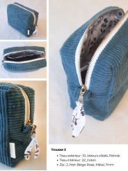 Trousse rectangulaire personnalisable – Fait main en France | Élégante, pratique et unique