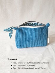 Trousse personnalisable artisanale – Fait main en France | Élégante et pratique au quotidien