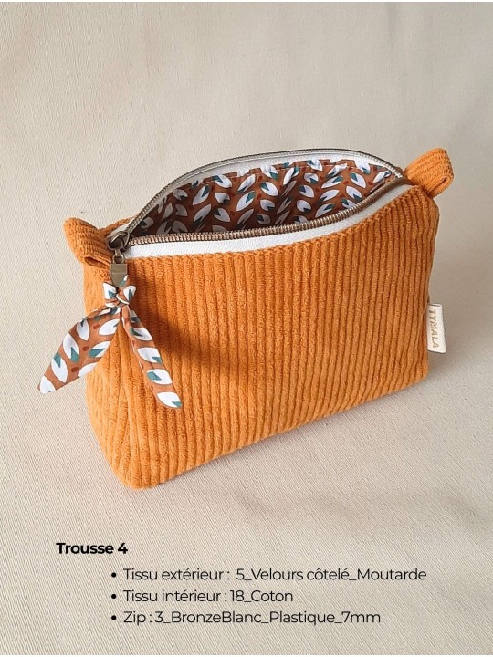 Trousse personnalisable artisanale – Fait main en France | Élégante et pratique au quotidien