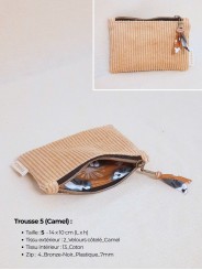 Petite pochette plate personnalisable – Fait main en France | Pratique et élégante