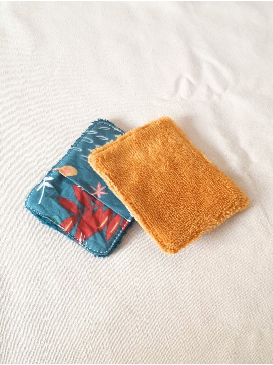 Lot de 2 lingettes personnalisables – Fait main en France | Avec rabat pratique