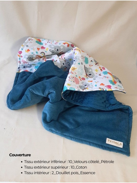 Couverture bébé personnalisable – Fait main en France | Douce et moelleuse