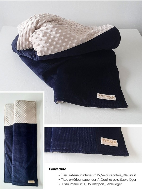 Couverture bébé personnalisable – Fait main en France | Douce et moelleuse