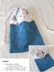 Pochon personnalisable – Fait main en France | Léger et pratique