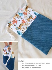 Pochon personnalisable – Fait main en France | Léger et pratique