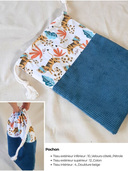 Pochon personnalisable – Fait main en France | Léger et pratique