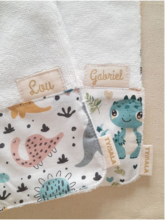 Bavoir enfant personnalisable – Fait main en France | Doux et pratique