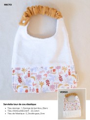 Bavoir enfant personnalisable – Fait main en France | Doux et pratique