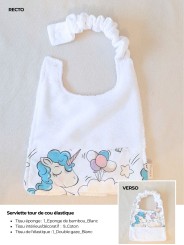 Bavoir enfant personnalisable – Fait main en France | Doux et pratique