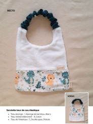 Bavoir enfant personnalisable – Fait main en France | Doux et pratique