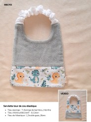 Bavoir enfant personnalisable – Fait main en France | Doux et pratique